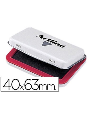 TAMPON ARTLINE Nº 00 ROJO 40X63 MM