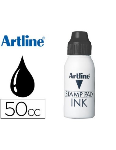 TINTA TAMPON ARTLINE NEGRA FRASCO 50 CC