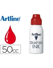 TINTA TAMPON ARTLINE ROJA FRASCO 50 CC