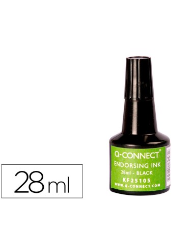 TINTA TAMPON Q-CON.NEGRO FRASCO 28 ML