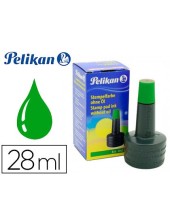 TINTA TAMPON PELIKAN VERDE FRASCO DE 28 ML