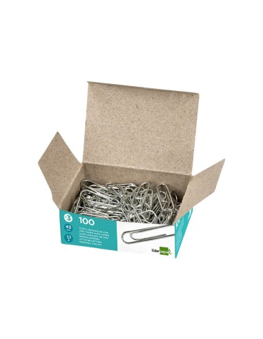 CLIPS LABIADOS Nº 3 43 MM CAJA 100 UDS. CLIPS LABIADOS Nº 3 43 MM CAJA 100 UDS.