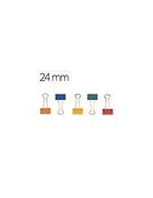 PINZA METALICA Q-CON.REVERSIBLE N.2 24MM.CAJA 10 UNIDADES COL.SURT. 2