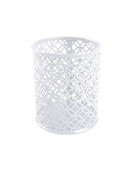 CUBILETE PORTALAPICES Q-CON.METAL REDONDO BL.DIAMETRO 80 ALTURA 100MM CUBILETE PORTALAPICES Q-CON.METAL REDONDO BL.DIAMETRO 80 ALTURA 100MM