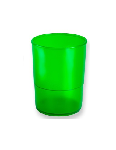 CUBILETE PORTALAPICES Q-CON.PLASTICO VE. TRANSLUCIDO