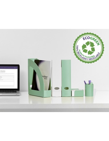 CUBILETE PORTALAPICES ARCHIVO 2000 ECOGREEN 100% RECICLADO VE. PASTEL