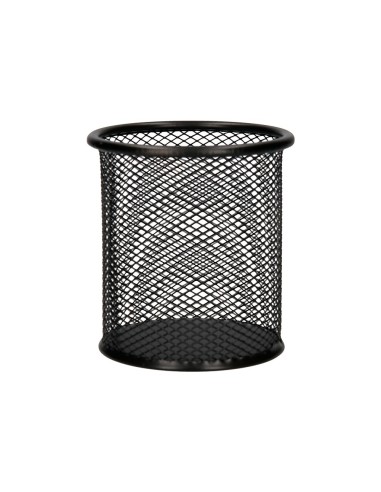 CUBILETE PORTALAPICES Q-CON.METAL RED.NEGRO MEDIDA DIAMETRO 86 ALTURA