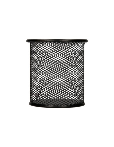 CUBILETE PORTALAPICES Q-CON.METAL RED.NEGRO MEDIDA DIAMETRO 86 ALTURA