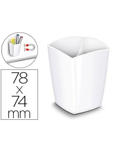 CUBILETE PORTALAPICES CEP MAGNETICO BLANCO 78X74X95 MM