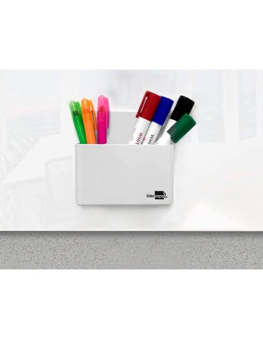 CUBILETE PORTALAPICES  PLAST.MAGNETICO BL.125X75X40MM CUBILETE PORTALAPICES  PLAST.MAGNETICO BL.125X75X40MM