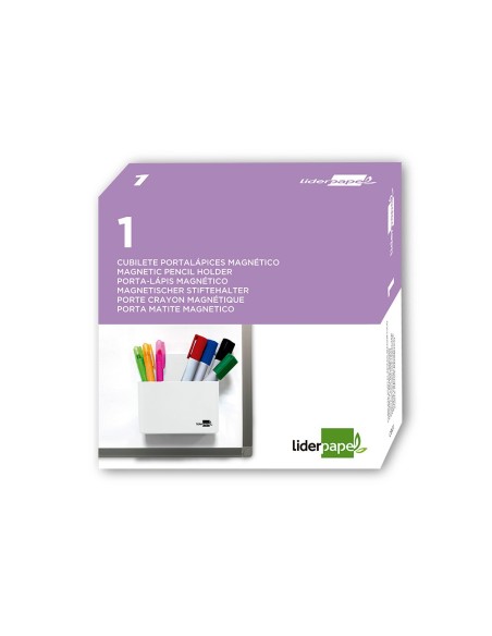 CUBILETE PORTALAPICES  PLAST.MAGNETICO BL.125X75X40MM CUBILETE PORTALAPICES  PLAST.MAGNETICO BL.125X75X40MM