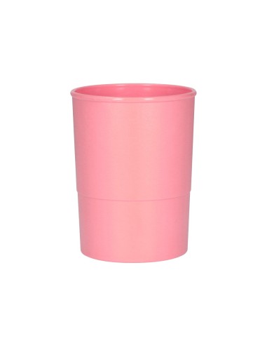 CUBILETE PORTALAPICES Q-CON.ROSA PASTEL OPACO PLAST. 75MM ALTO 100MM CUBILETE PORTALAPICES Q-CON.ROSA PASTEL OPACO PLAST. 75MM ALTO 100MM