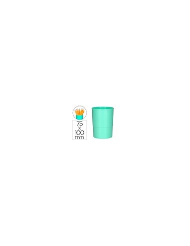 CUBILETE PORTALAPICES Q-CON.VE. MENTA PAS OPACO PLAST 75MM ALTO 100MM CUBILETE PORTALAPICES Q-CON.VE. MENTA PAS OPACO PLAST 75MM ALTO 100MM