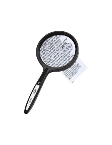 LUPA CRISTAL BIFOCAL 7507 75 MM. MANGO CURVO