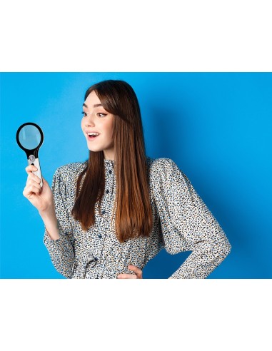 LUPA ELECTRICA Q-CON.KF18752 ARO ABS 75 MM 3 AUMENTOS 3 BOMBILLAS LED