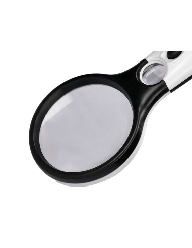 LUPA ELECTRICA Q-CON.KF18752 ARO ABS 75 MM 3 AUMENTOS 3 BOMBILLAS LED