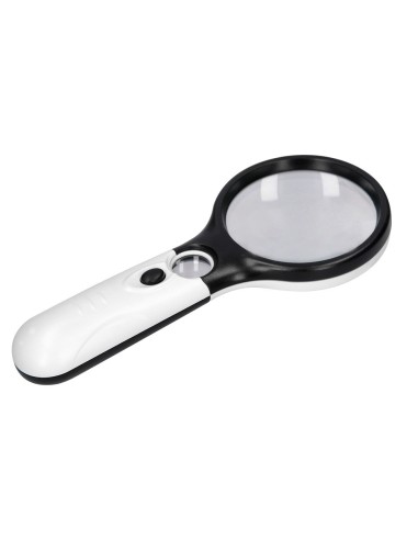 LUPA ELECTRICA Q-CON.KF18752 ARO ABS 75 MM 3 AUMENTOS 3 BOMBILLAS LED