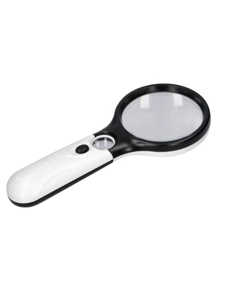 LUPA ELECTRICA Q-CON.KF18752 ARO ABS 75 MM 3 AUMENTOS 3 BOMBILLAS LED