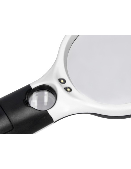 LUPA ELECTRICA Q-CON.KF18752 ARO ABS 75 MM 3 AUMENTOS 3 BOMBILLAS LED