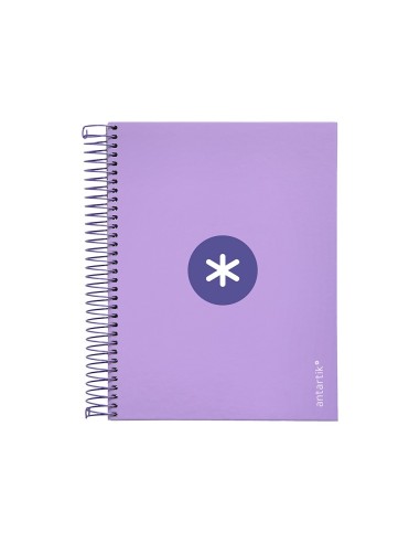 CUADERNO ESP. ANTARTIK A5 T.FORRADA 5MM 5B 6T.120H.100GR. LAVANDA