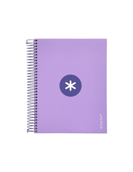 CUADERNO ESP. ANTARTIK A5 T.FORRADA 5MM 5B 6T.120H.100GR. LAVANDA