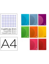 CUADERNO GRAP. 360 A4 T.PLASTICO 3MM 48H. 90GR. COL. SURT.