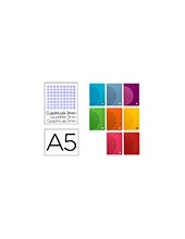 CUADERNO GRAP. 360 A5 T.PLASTICO 3MM 48H. 90GR. SURT. 2