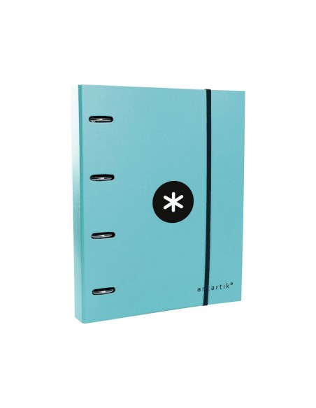 CARPETA RECAMBIO SOLAPA ANTARTIK A4 5MM FORRADA 4AN.40MM MENTA