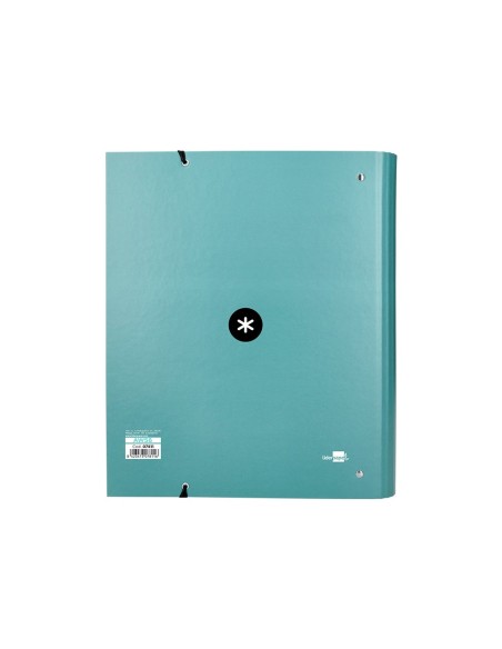CARPETA RECAMBIO SOLAPA ANTARTIK A4 5MM FORRADA 4AN.40MM MENTA