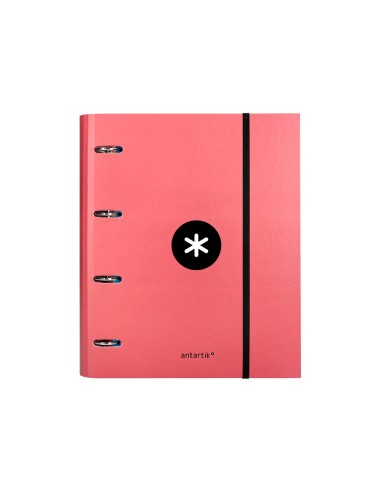 CARPETA RECAMBIO SOLAPA ANTARTIK A4 5MM FORRADA 4AN. 40MM CORAL