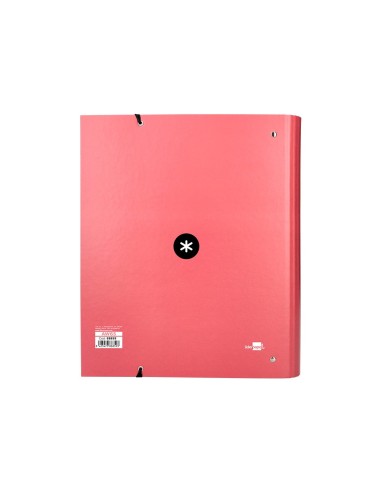 CARPETA RECAMBIO SOLAPA ANTARTIK A4 5MM FORRADA 4AN. 40MM CORAL