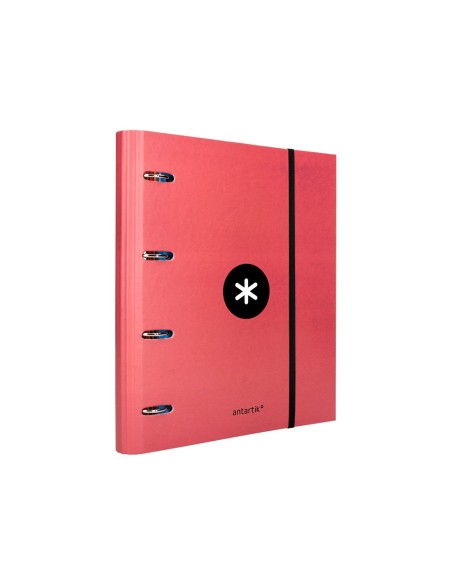 CARPETA RECAMBIO SOLAPA ANTARTIK A4 5MM FORRADA 4AN. 40MM CORAL