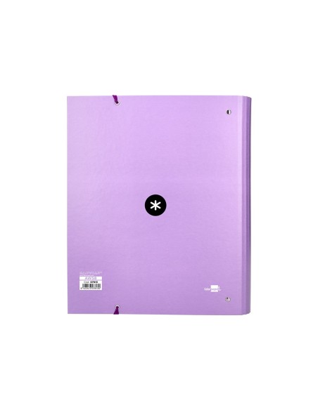 CARPETA RECAMBIO SOLAPA ANTARTIK A4 5MM FORRADA 4AN.40MM LAVANDA