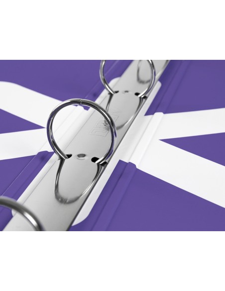 CARPETA ANTARTIK A4 FORRADA 4 ANILLAS 25MM REDONDAS LAVANDA