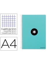 CUADERNO ESP. ANTARTIK A4 T.DURA 5MM 80H. 100GR. MENTA