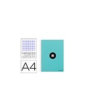 CUADERNO ESP. ANTARTIK A4 T.DURA 5MM 80H. 100GR. MENTA 2