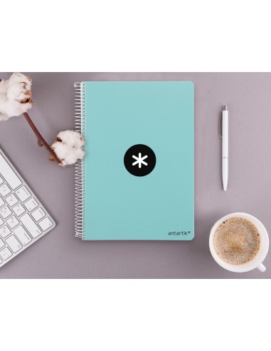 CUADERNO ESP. ANTARTIK A4 T.DURA 5MM 80H. 100GR. MENTA