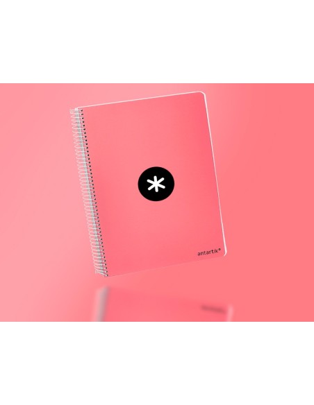 CUADERNO ESP. ANTARTIK A4 T.DURA 5MM 80H. 100GR. CORAL