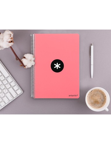 CUADERNO ESP. ANTARTIK A4 T.DURA 5MM 80H. 100GR. CORAL
