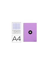 CUADERNO ESP. ANTARTIK A4 T.DURA 5MM 80H. 100GR. LAVANDA 2