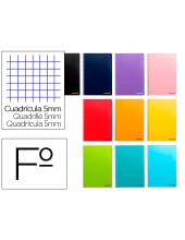 CUADERNO ESP. SMART FL. T.BLANDA 5MM 80H. 80GR. COL.SURT.*46687