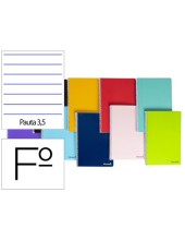 CUADERNO ESP. SMART FL. T.BLANDA 3.5MM 80H. 60GR. SURT.