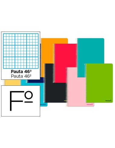 CUADERNO ESP. SMART FL. T.BLANDA RAYA Nº46  80H. 60GR. SURT.