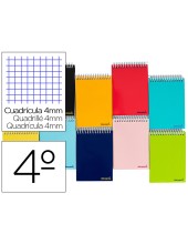 CUADERNO ESP. SMART A5 AP.T.BLANDA 4MM 80H. 60GR. COL.SURT.