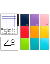 CUADERNO ESP. SMART A5 T.BLANDA 5MM 80H. 60GR. COL. SURT.