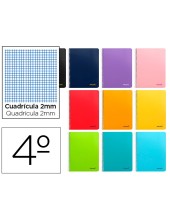 CUADERNO ESP. SMART A5 T.BLANDA MILIMETRADO 80H. 60GR.COL.SURT.