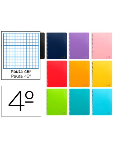 CUADERNO ESP. SMART A5 T.BLANDA RAYA Nº46 80H. 60GR. COL.SURT.