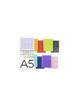 CUADERNO ESP. CRAFTY A5 T.FORRADA 4MM 80H. 90GR. COL.SURT. 2