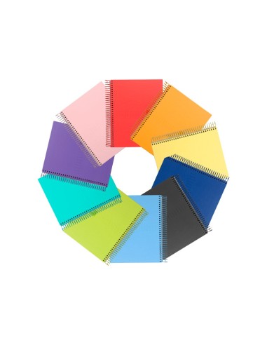 CUADERNO ESP. CRAFTY A5 T.FORRADA 4MM 80H. 90GR. COL.SURT.