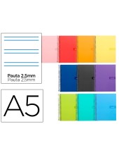 CUADERNO ESP. CRAFTY A5 T.FORRADA MILIMETRADO 2MM 80H.90GR.SURT.